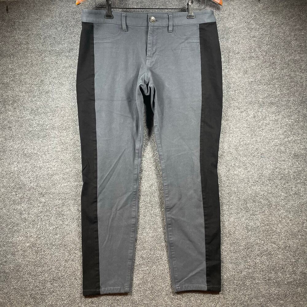 Banana Republic Sloan Pants Women's 10 Gray/Black Stretch Activewear Outdoors